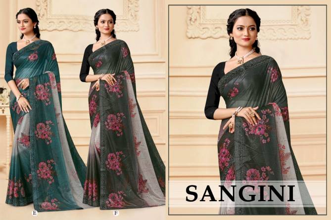 Sangini By Ronisha Lycra Printed Sarees Catalog